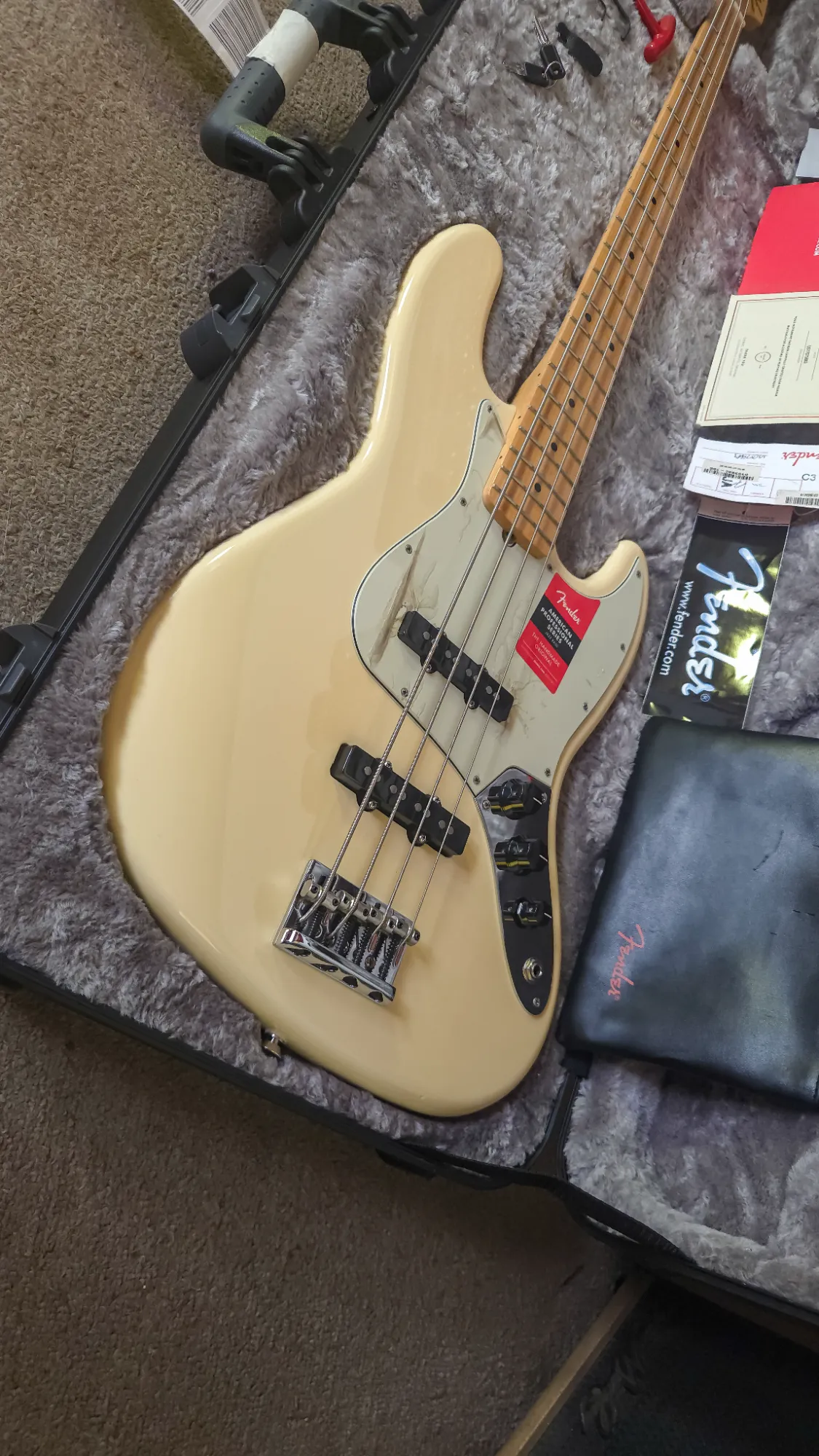 Fender American Pro Jazz Bass Maple 2017 - Vista 2