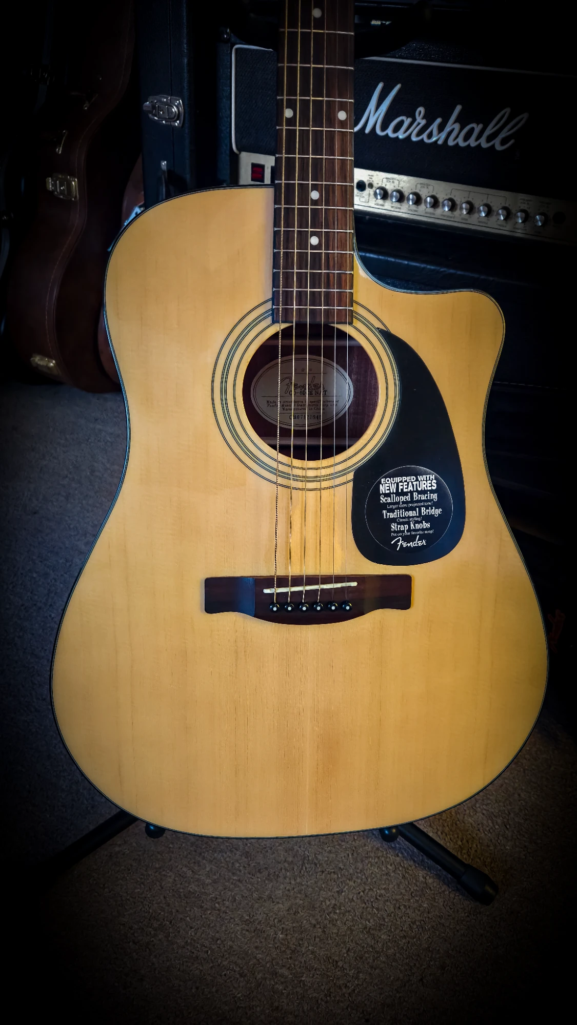 Fender CD-60CE Natural Dreadnought - Vista 3