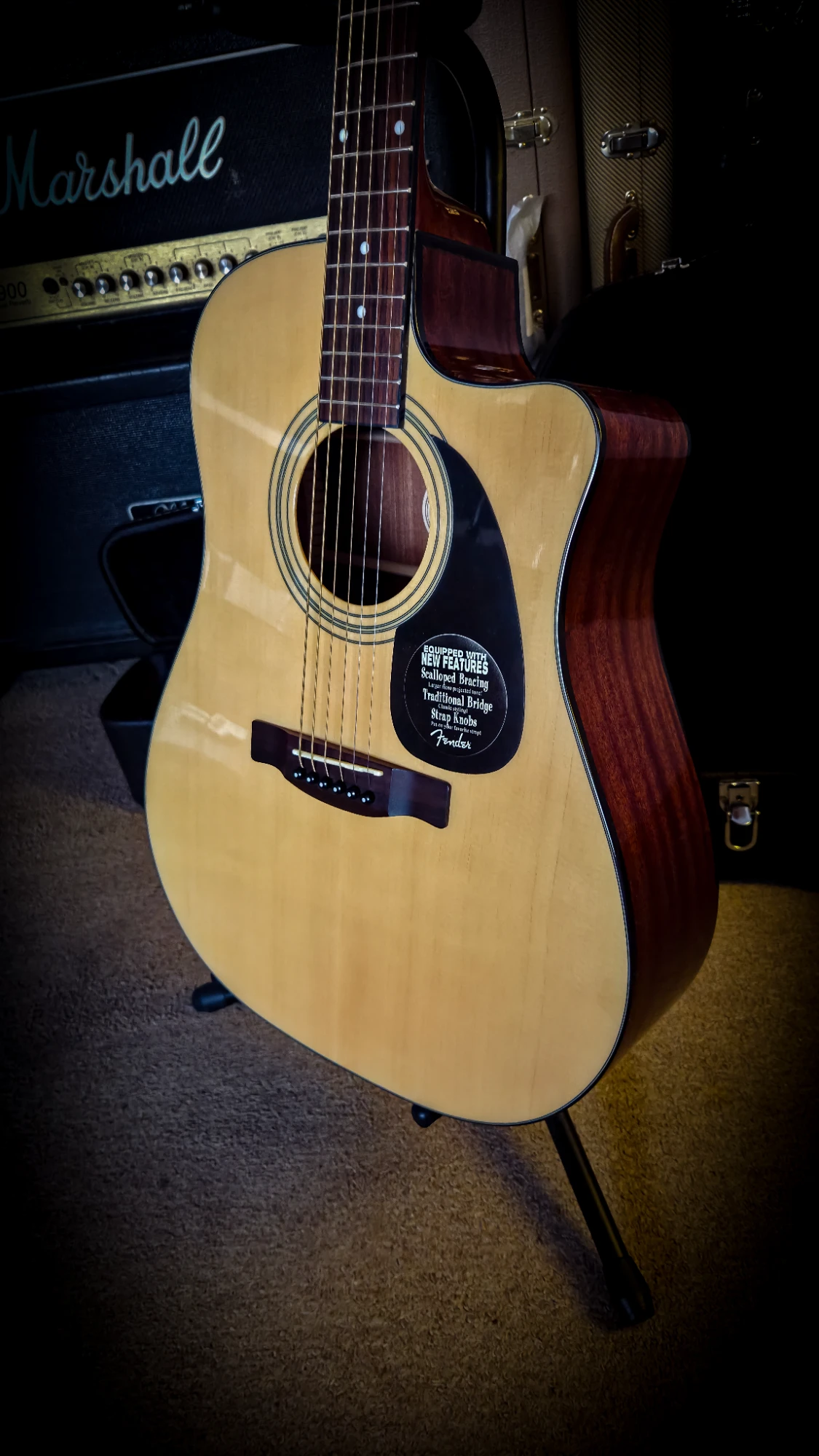 Fender CD-60CE Natural Dreadnought - Vista 2