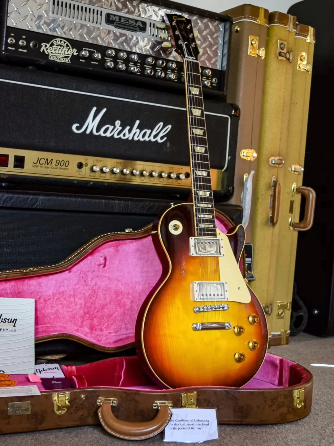 Gibson Les Paul  R8 Murphy Lab Ultra Light Aging  Bourbon Burst - Vista 2