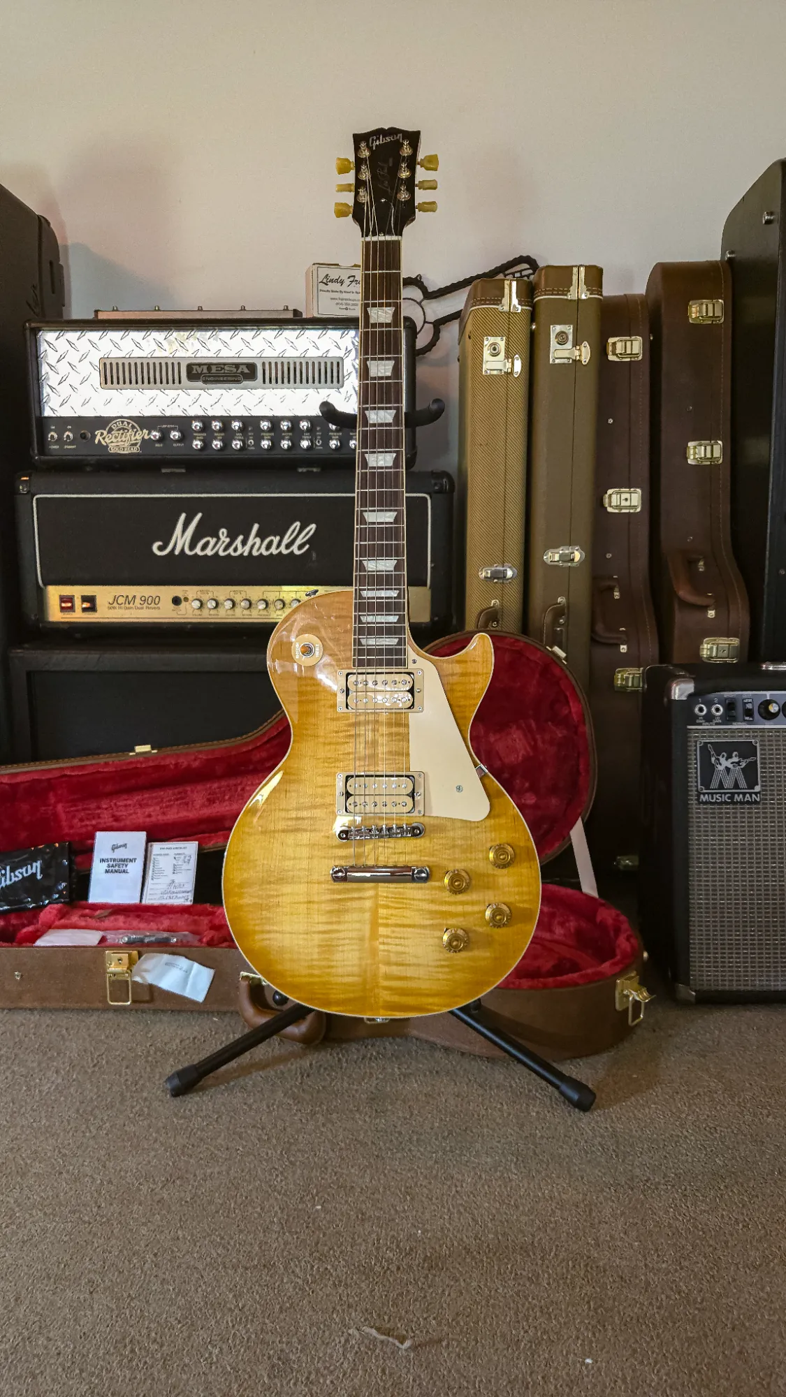 Gibson Les Paul Double Trouble Vintage Honey Burst  2025 - Vista 3