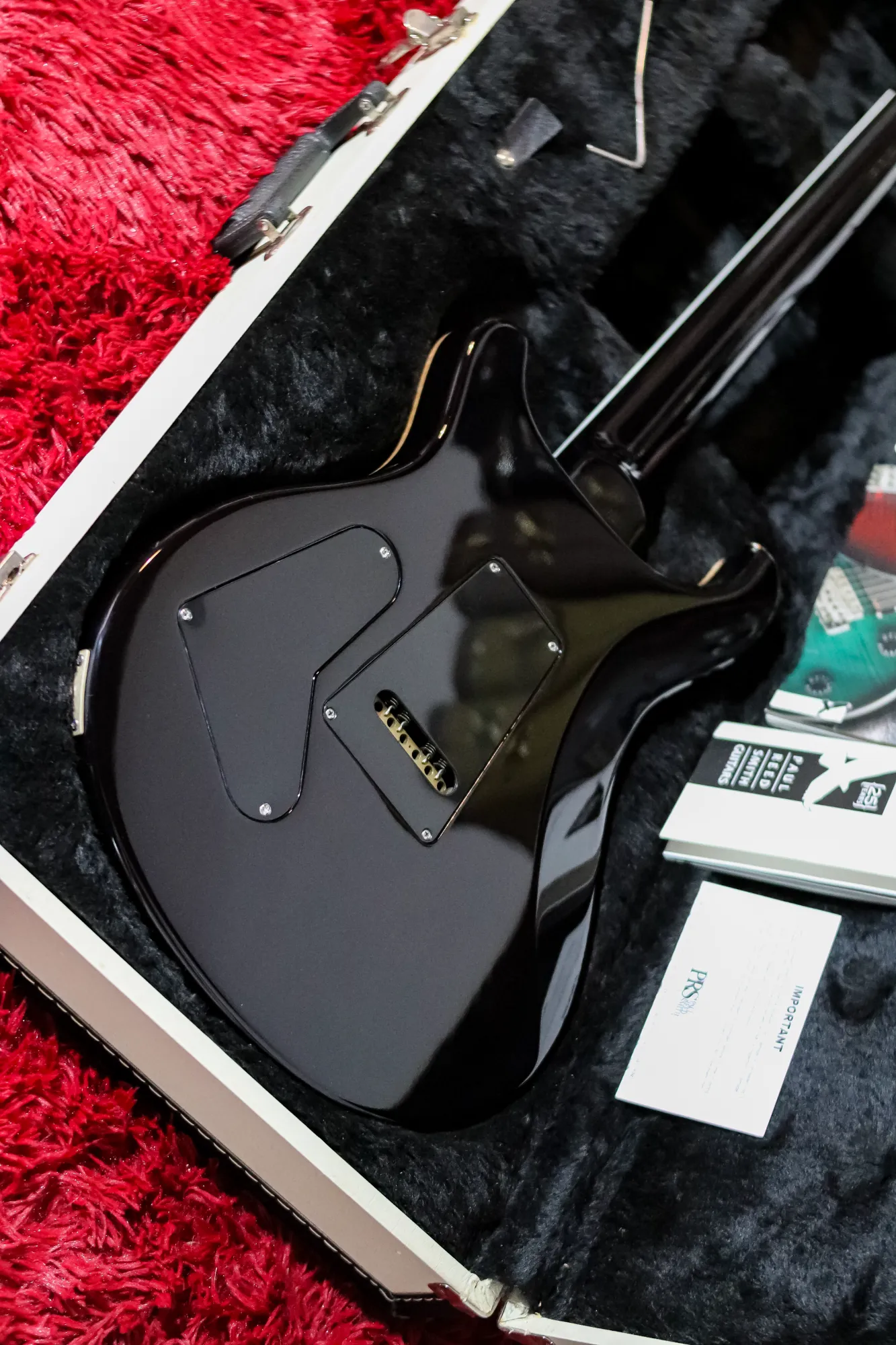 PRS Custom 24 Ten Top 25th Anniversary Smoked Black Slate - Vista 11