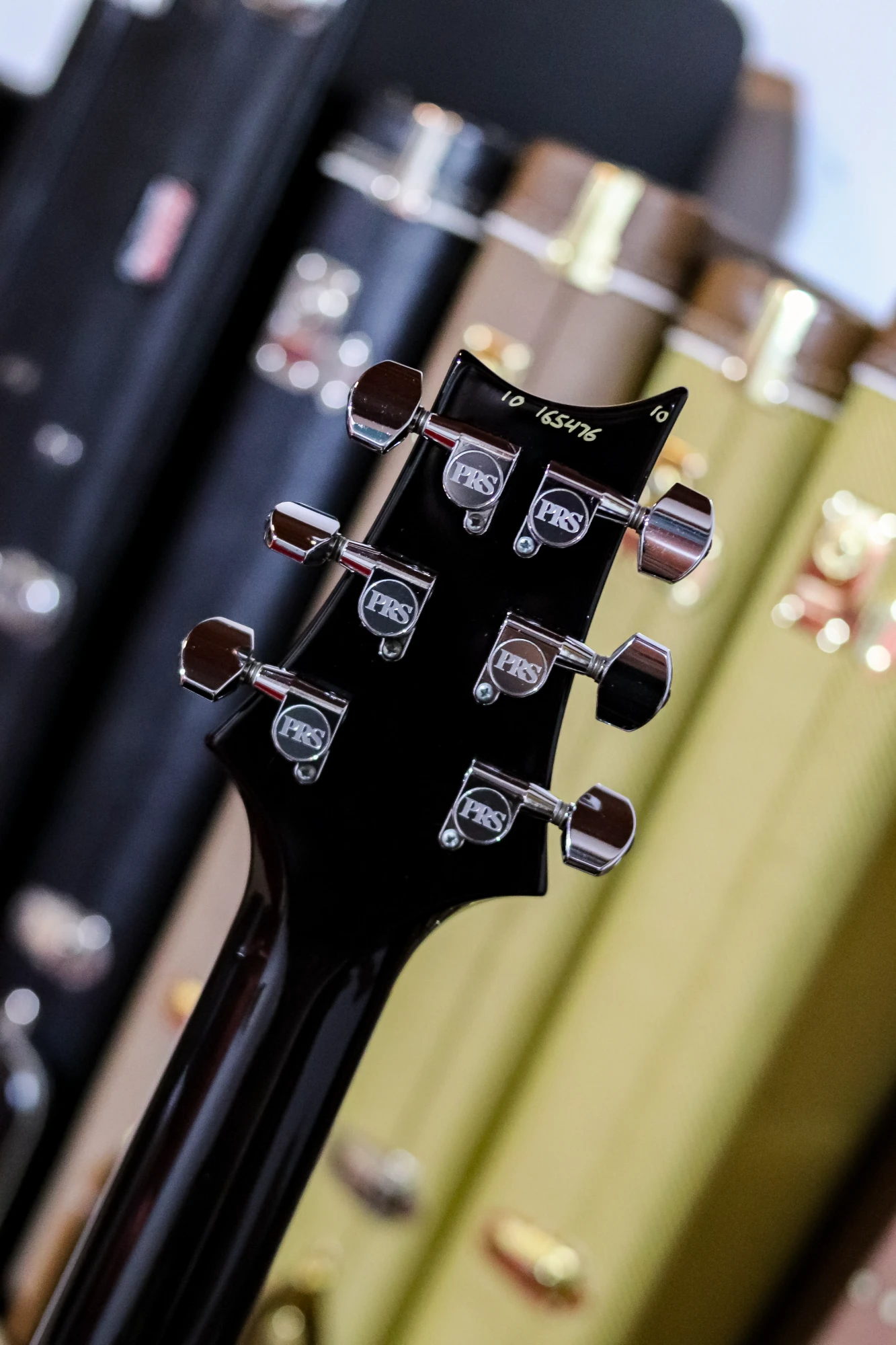 PRS Custom 24 Ten Top 25th Anniversary Smoked Black Slate - Vista 13