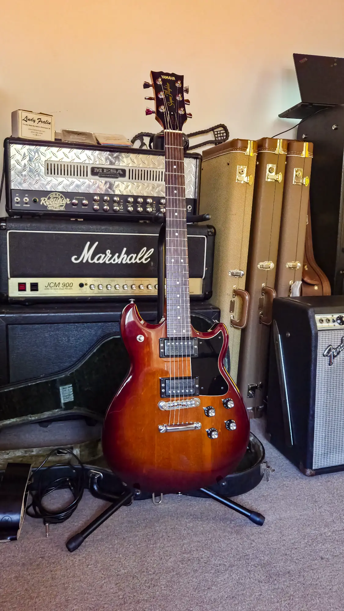 Yamaha Super Flighter 500 Brown Sunburst  1978 - Vista 4