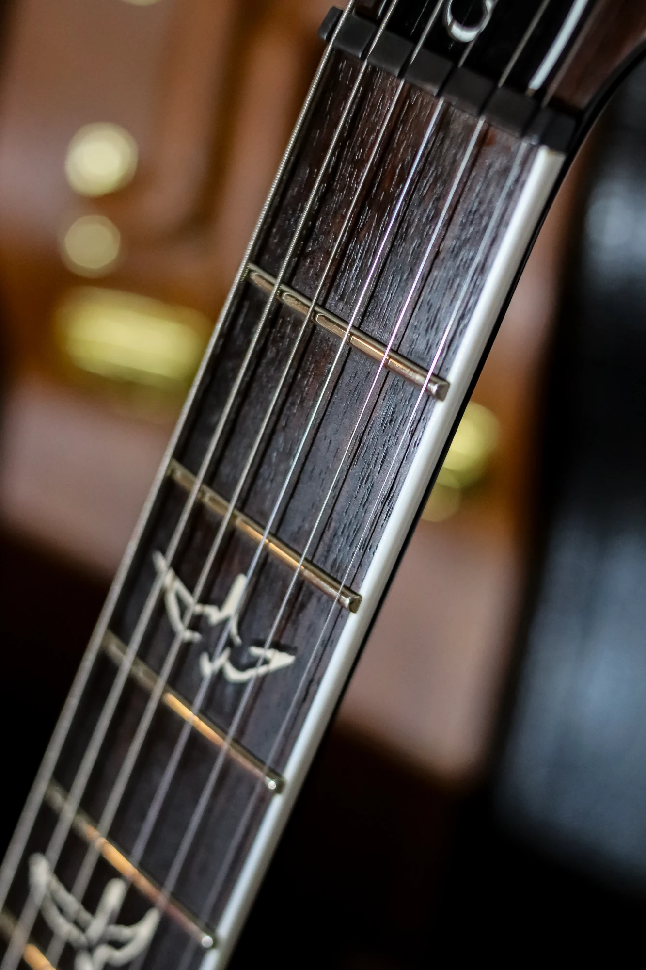 PRS Custom 24 Ten Top 25th Anniversary Smoked Black Slate - Vista 8