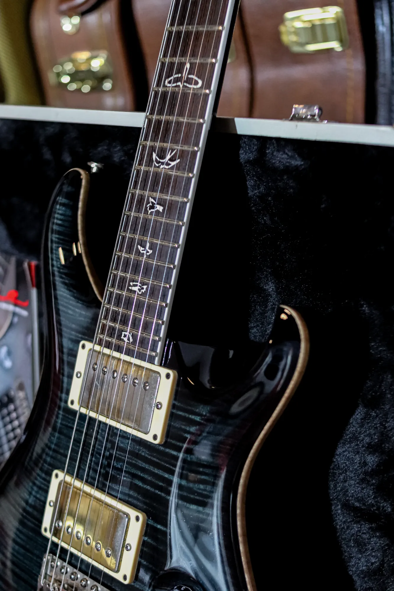 PRS Custom 24 Ten Top 25th Anniversary Smoked Black Slate - Vista 5