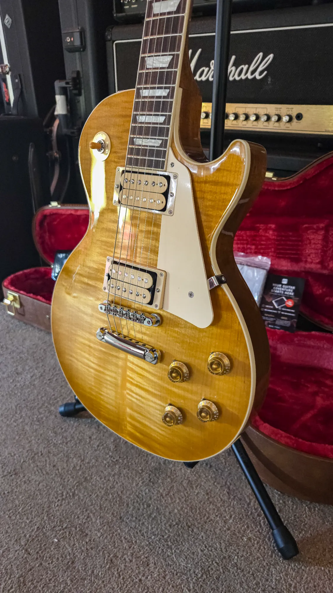 Gibson Les Paul Double Trouble Vintage Honey Burst  2025 - Vista 4