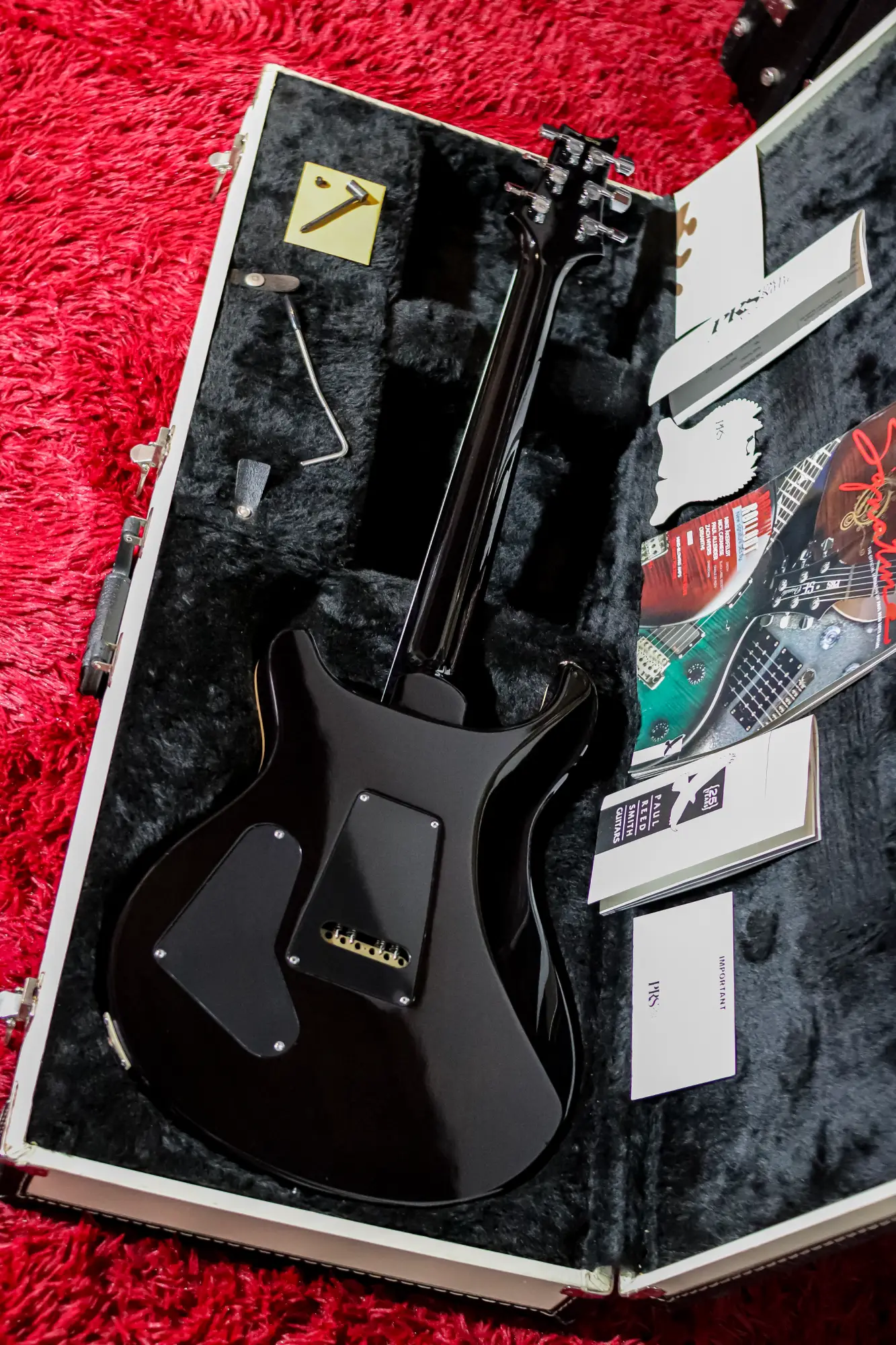 PRS Custom 24 Ten Top 25th Anniversary Smoked Black Slate - Vista 10